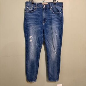 7 For All Mankind Luxe Vintage High Rise Ankle Skinny Jeans Size 30